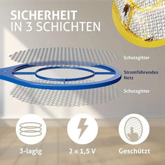 Electric Mosquito Killer Racket 2 In 1 Led Flash Light